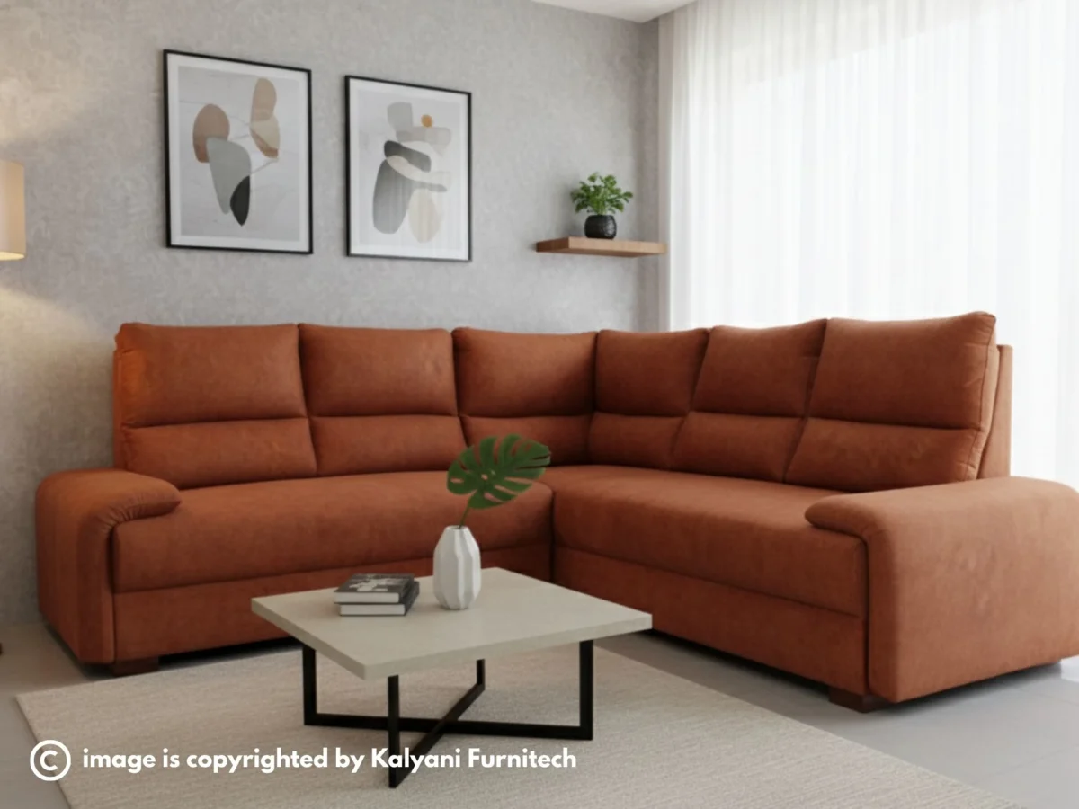 L Shape Sofa (KFLS004) - Image 4
