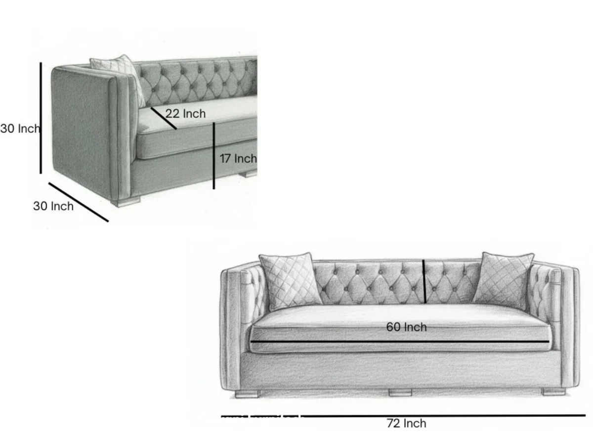 3 Seater Sofa (KFTH009) - Image 4