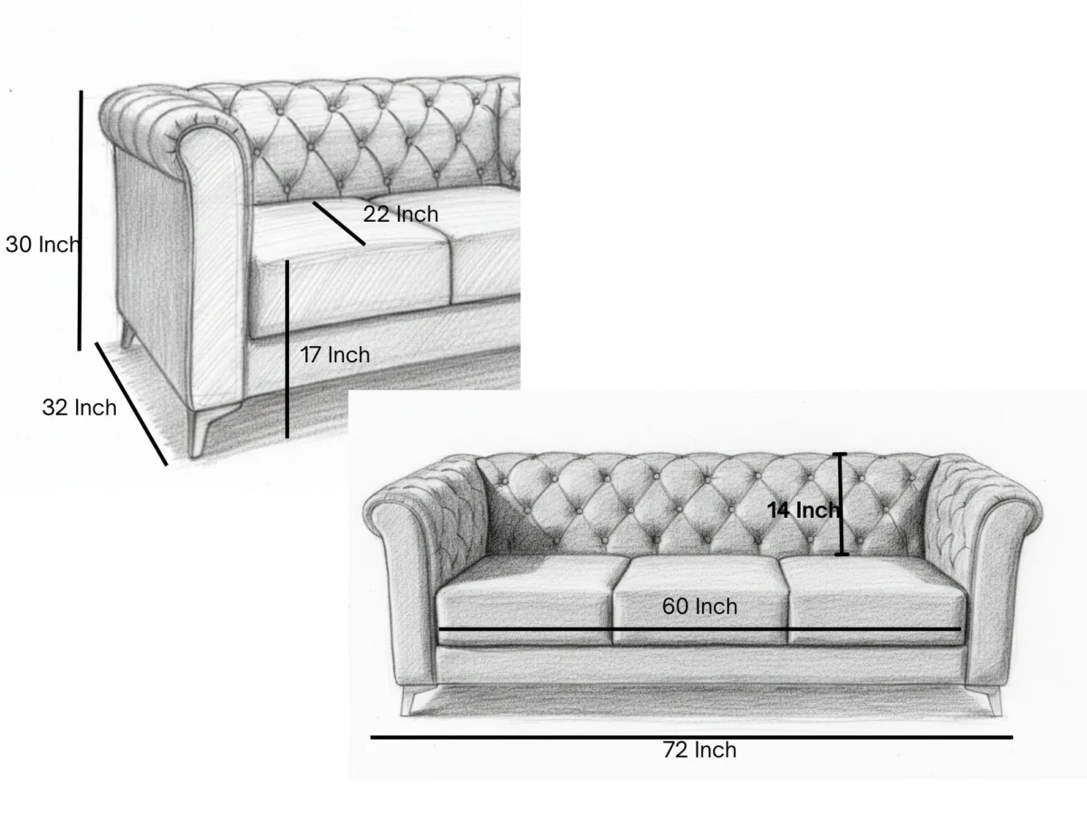 3 Seater Sofa (KFTH011) - Image 6