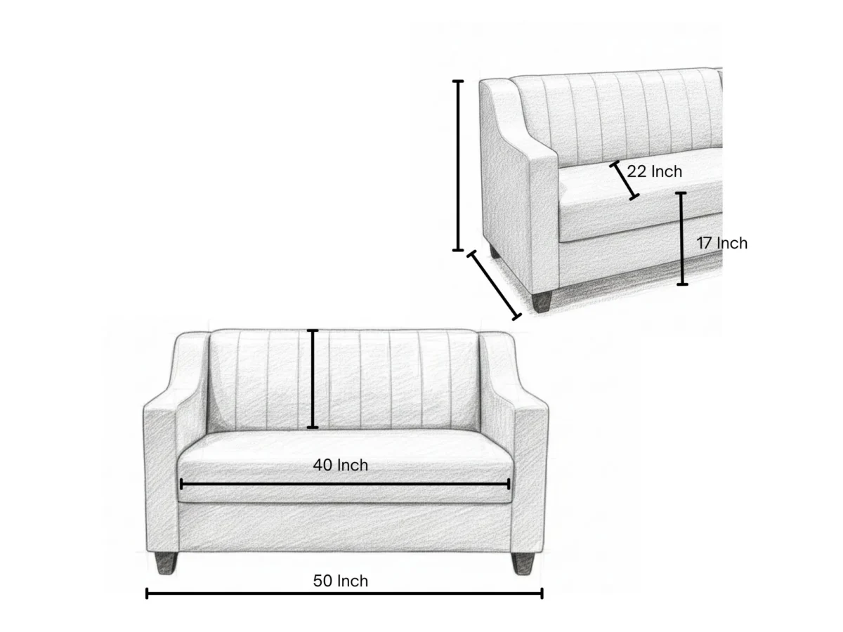 2 Seater Sofa (KFTW004) - Image 6