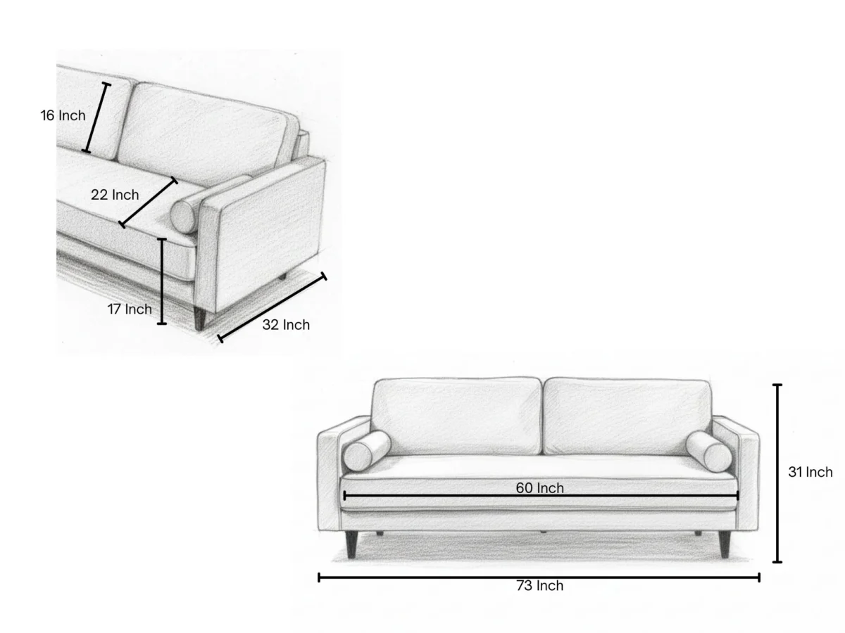 3 Seater Sofa (KFTH013) - Image 6