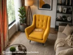 Wing cum Lounge chair (KFAC015) - Image 3